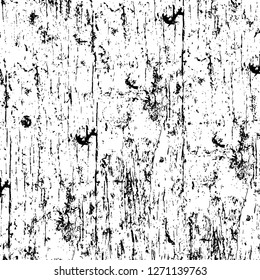 Wall fragment with scratches and cracks. Overlay grunge illustration over any design. Abstract grainy background with vintage effect
