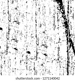 Wall fragment with scratches and cracks. Overlay grunge illustration over any design. Abstract grainy background with vintage effect