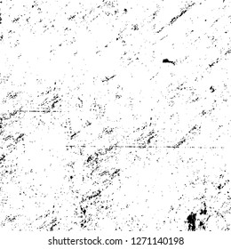 Wall fragment with scratches and cracks. Overlay grunge illustration over any design. Abstract grainy background with vintage effect