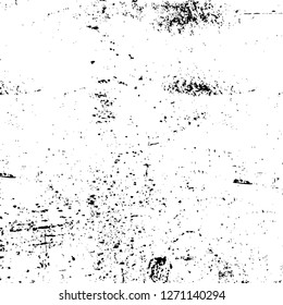 Wall fragment with scratches and cracks. Overlay grunge illustration over any design. Abstract grainy background with vintage effect