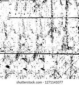 Wall fragment with scratches and cracks. Overlay grunge illustration over any design. Abstract grainy background with vintage effect