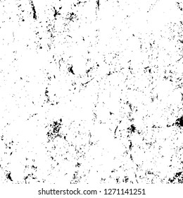 Wall fragment with scratches and cracks. Overlay grunge illustration over any design. Abstract grainy background with vintage effect