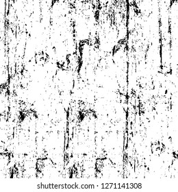 Wall fragment with scratches and cracks. Overlay grunge illustration over any design. Abstract grainy background with vintage effect