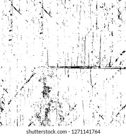 Wall fragment with scratches and cracks. Overlay grunge illustration over any design. Abstract grainy background with vintage effect
