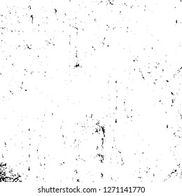 Wall fragment with scratches and cracks. Overlay grunge illustration over any design. Abstract grainy background with vintage effect