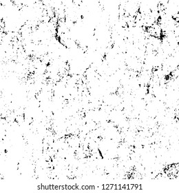 Wall fragment with scratches and cracks. Overlay grunge illustration over any design. Abstract grainy background with vintage effect