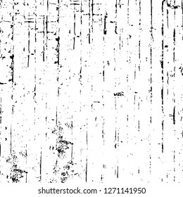 Wall fragment with scratches and cracks. Overlay grunge illustration over any design. Abstract grainy background with vintage effect
