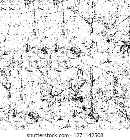 Wall fragment with scratches and cracks. Overlay grunge illustration over any design. Abstract grainy background with vintage effect Wall fragment with scratches and cracks. Overlay grunge illustration over any design. Abstract grainy background with vintage effect