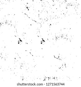 Wall fragment with scratches and cracks. Overlay grunge illustration over any design. Abstract grainy background with vintage effect
