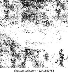 Wall fragment with scratches and cracks. Overlay grunge illustration over any design. Abstract grainy background with vintage effect