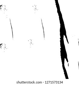 Wall fragment with scratches and cracks. Overlay grunge illustration over any design. Abstract grainy background with vintage effect