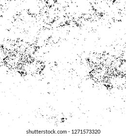 Wall fragment with scratches and cracks. Overlay grunge illustration over any design. Abstract grainy background with vintage effect