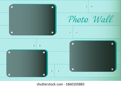 Wall with frames for your photos