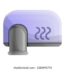 Wall hand dryer icon. Cartoon of wall hand dryer vector icon for web design isolated on white background