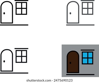 wall house window door apartment