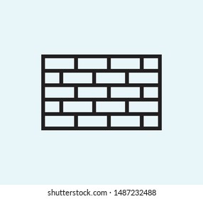 Wall icon ,construction icon vector sign