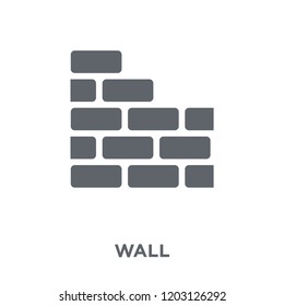 Wall icon. Wall design concept from Real estate collection. Simple element vector illustration on white background.