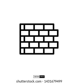 Wall icon, design inspiration vector template for web design or mobile app