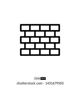 Wall icon, design inspiration vector template for web design or mobile app