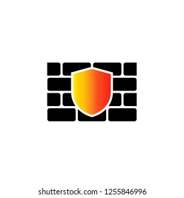 Wall icon. Editable vector 64x64 Pixel