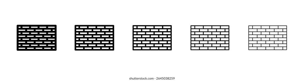 Wall icon filled flat sign concept for web design.