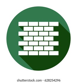 Wall  icon, isolated. Flat design.