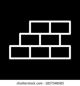 Wall Icon , Line art icon ,illustration