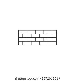 Wall icon in liner stroke style