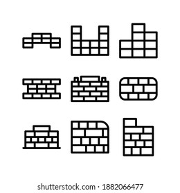Icono de pared o logotipo símbolo de signo aislado ilustración vectorial - Colección de iconos vectoriales de estilo negro de alta calidad
