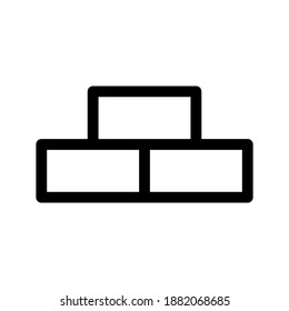 Wall-Symbol oder Logo einzeln auf Zeichen, Vektorgrafik - hochwertige Vektorsymbole in schwarzem Stil
