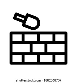 Wall icon or logo isolated sign symbol vector illustration - high quality black style vector icons
