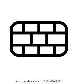 Wall-Symbol oder Logo einzeln auf Zeichen, Vektorgrafik - hochwertige Vektorsymbole in schwarzem Stil
