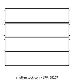 Wall icon. Outline illustration of wall vector icon for web