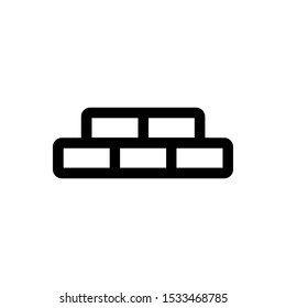 Wall Icon in trendy flat style isolated on white background. Wall brick symbol for your web site design, logo, app, UI. Vector illustration, EPS10.