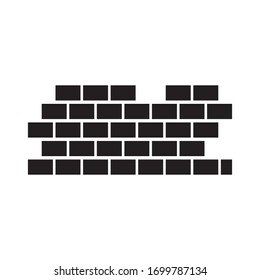 Wall Icon in trendy flat style isolated on white background. Wall brick symbol for your web site design, logo, app, UI. Vector illustration, EPS10.