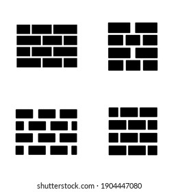 wall Icon in trendy flat style.  simple design for graphics, logos, websites, social media, UI, mobile apps, EPS10
