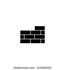 Wall Icon in trendy flat style isolated on gray background. Wall brick symbol for your web site design, logo, app, UI. Vector illustration, EPS10.Vector line icons brickwork and building trowel
