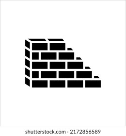 Wall Icon in trendy flat style isolated on white background