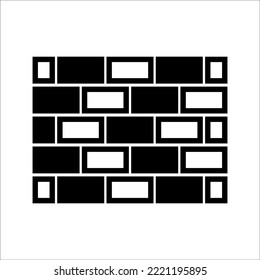 Wall icon in trendy flat style isolated on white background. Brick wall symbol for your website design, logo, app, UI. Vector illustration, EPS10.