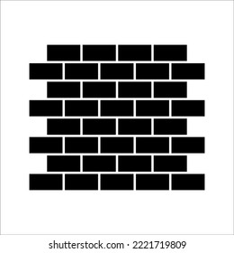 Wall icon in trendy flat style isolated on white background. Brick wall symbol for your website design, logo, app, UI. Vector illustration, EPS10.
