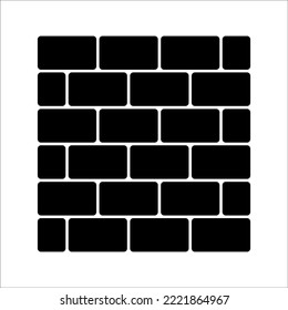 Wall icon in trendy flat style isolated on white background. Brick wall symbol for your website design, logo, app, UI. Vector illustration, EPS10.