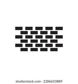 Icono de pared en estilo plano de moda aislado en fondo gris.