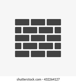 Wall Icon in trendy flat style isolated on grey background. Wall brick symbol for your web site design, logo, app, UI. Vector illustration, EPS10.