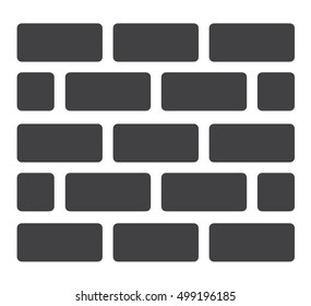 Wall Icon in trendy flat style isolated on white background