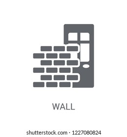 Wall icon. Trendy Wall logo concept on white background from Real Estate collection. Suitable for use on web apps, mobile apps and print media.