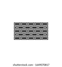signo vectorial de icono de pared aislado para diseño gráfico y web. color de plantilla de símbolo de pared editable en fondo blanco.