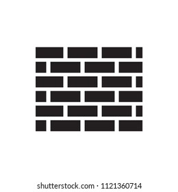 Wall icon vector sign symbol isolated.