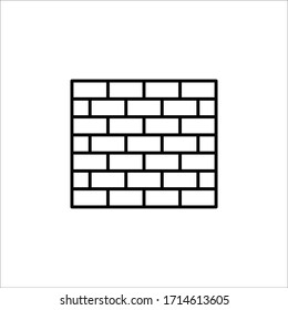 wall icon vector sign symbol isolated