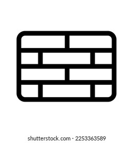 Ilustración de diseño de símbolo del vector de icono de pared