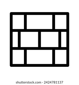 Wall Icon Vector Symbol Design Illustration